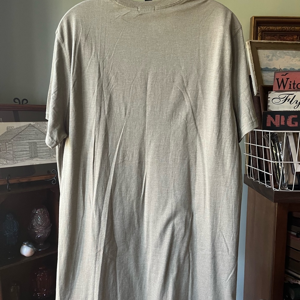 HANES LARGE TALL T SHIRT GREEN NWT - Picture 3 of 5